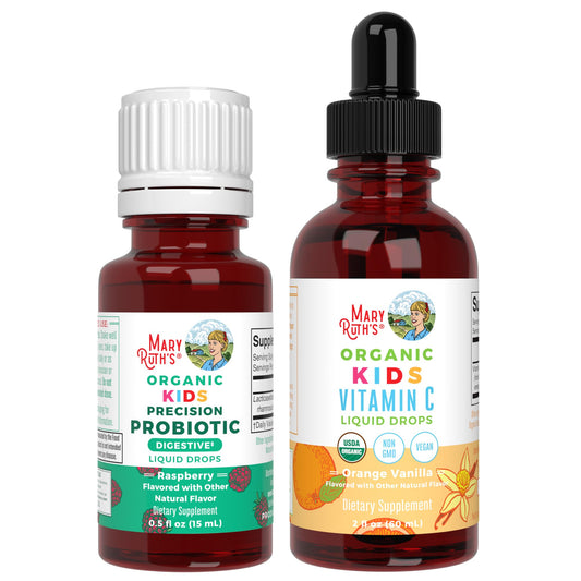MaryRuth Organics gotas probióticas y vitamina c niños