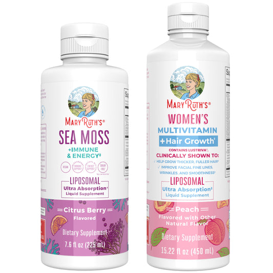 MaryRuth Organics suplemento de musgo marino y multivitamínico para mujeres