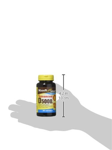 Mason Natural suplemento vitamina D3 cápsulas blandas