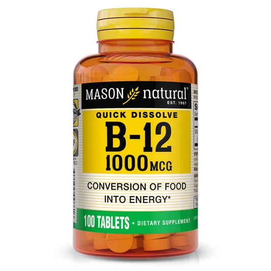 Mason Natural Vitamina B12 1000 mcg tabletas sublinguales