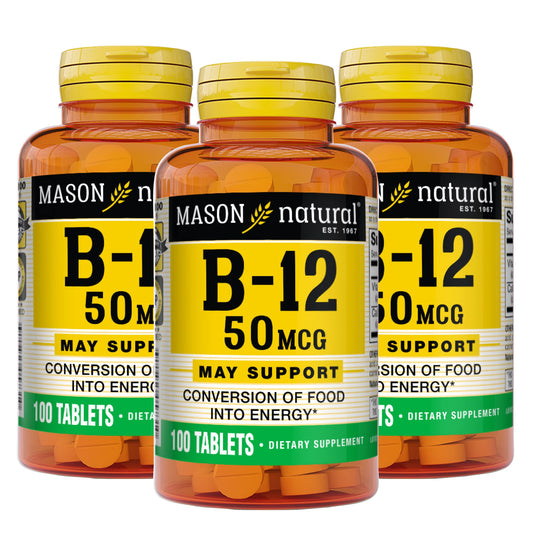 Mason Natural vitamina B12 50mcg rosa 300 tabletas