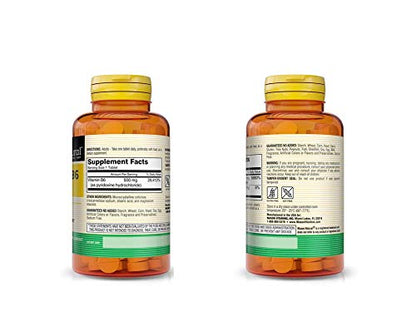 MASON NATURAL vitamina B-6 tabletas close up