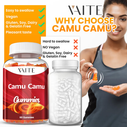 Masticables antioxidantes con camu camu y vitamina C