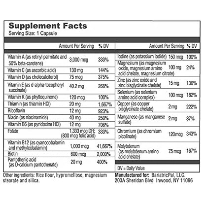 Masticables calcio 500mg con probióticos BariatricPal sabor uva