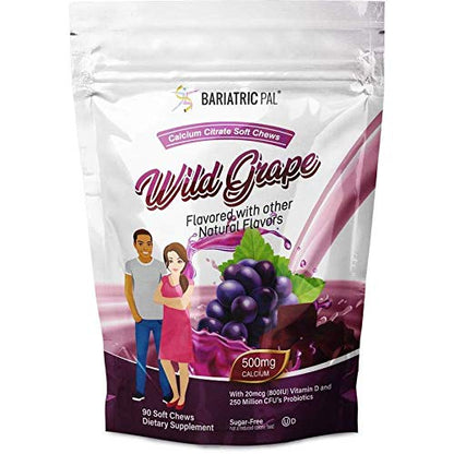 Masticables de calcio sabor uva de BariatricPal