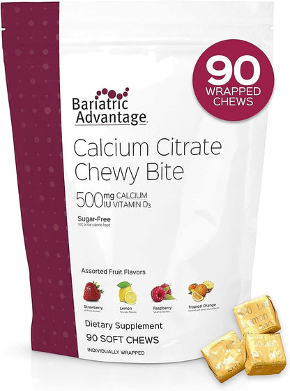 masticables de calcio citrato