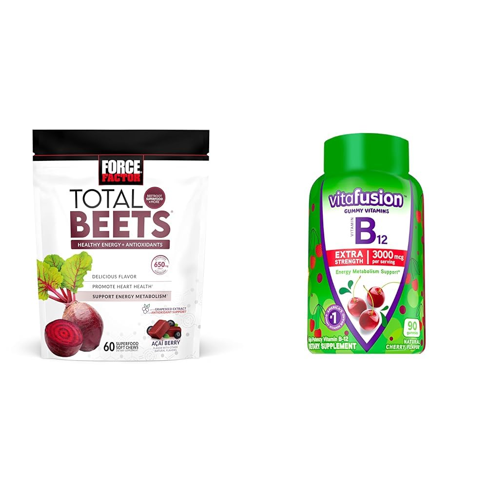 Masticables Total Beets con energía saludable para el corazón.