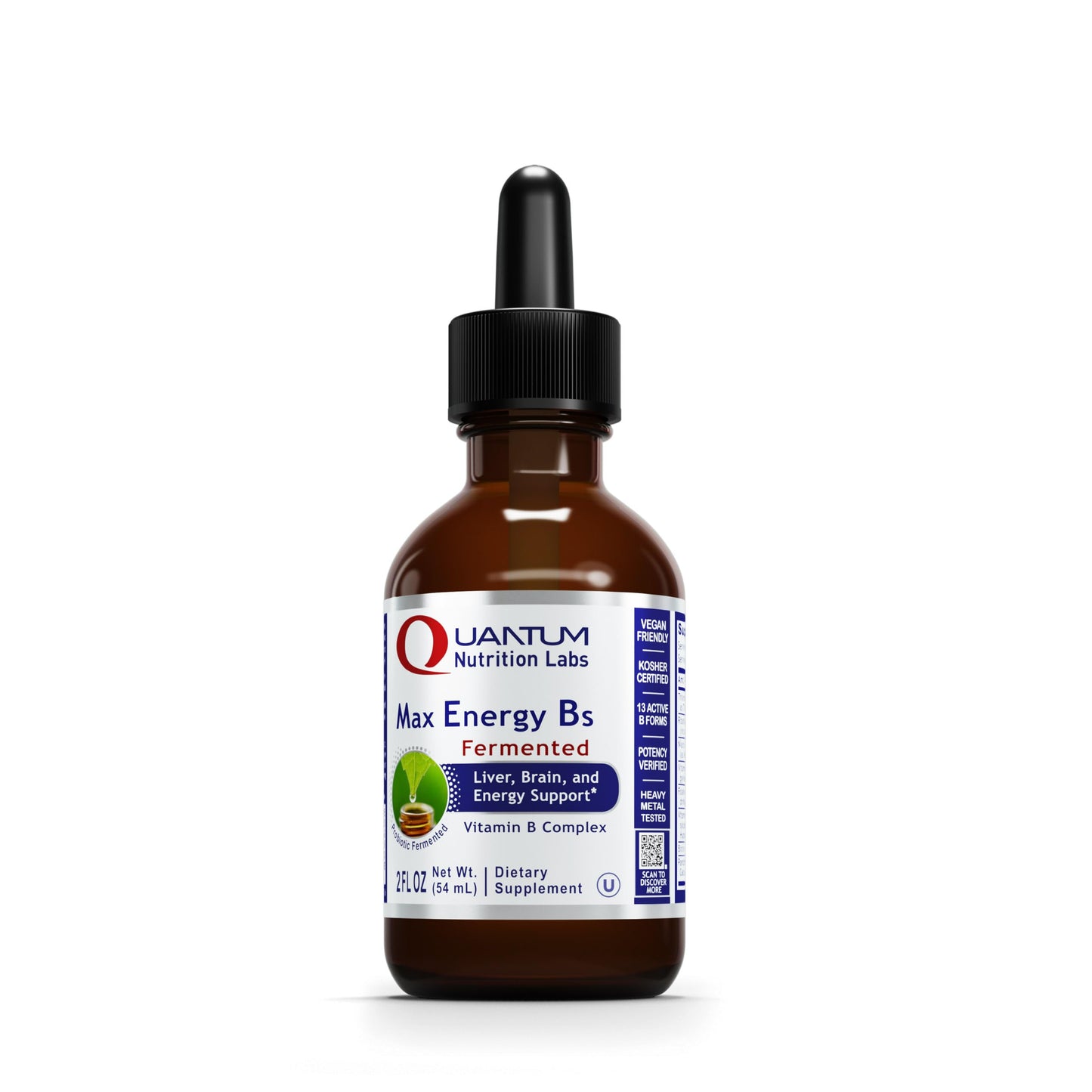 Max Energy B Quantum Nutrition suplemento vitamina b gotas líquidas