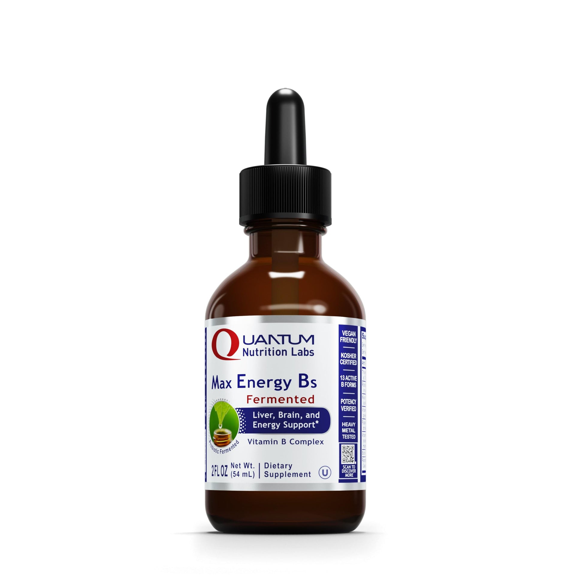 Max Energy B Quantum Nutrition suplemento vitamina b gotas líquidas