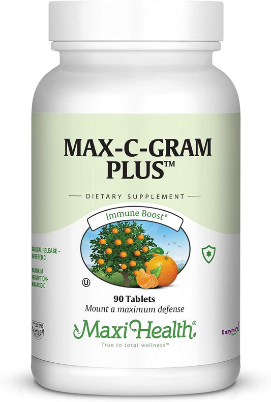 Maxi Health Max C Gram Plus frasco 90 tabletas
