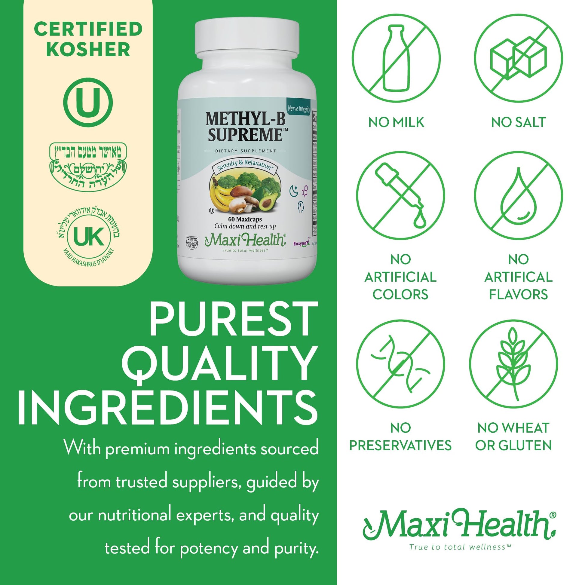 Maxi Health Methyl-B Supreme: vitamina B completa