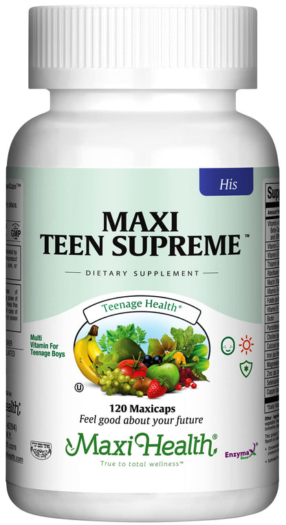 Botella de Maxi Health Teen Supreme para chicos
