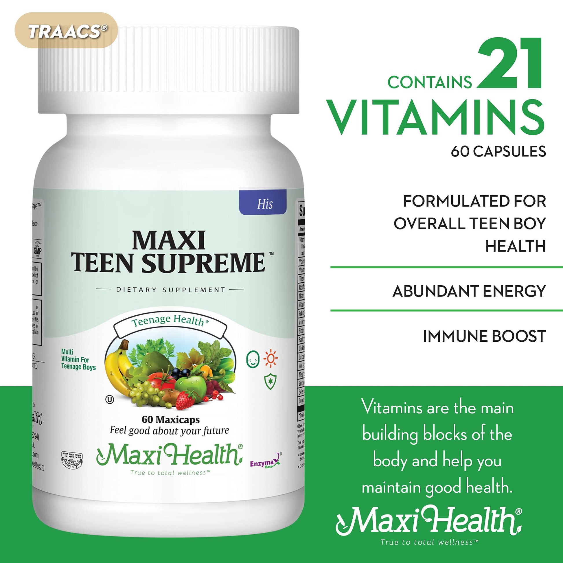 Maxi Health vitaminas para la salud de adolescentes