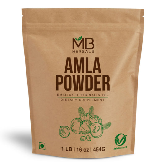 MB Herbals Polvo de Amla paquete de 1 libra antioxidante natural