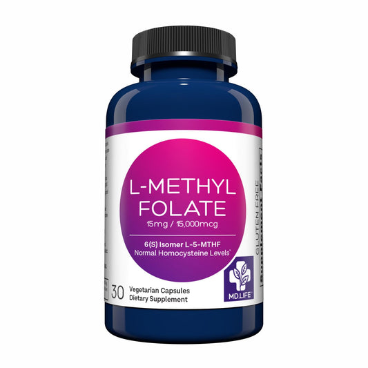 MD Life L Metilfolato 15 mg 30 cápsulas envase principal
