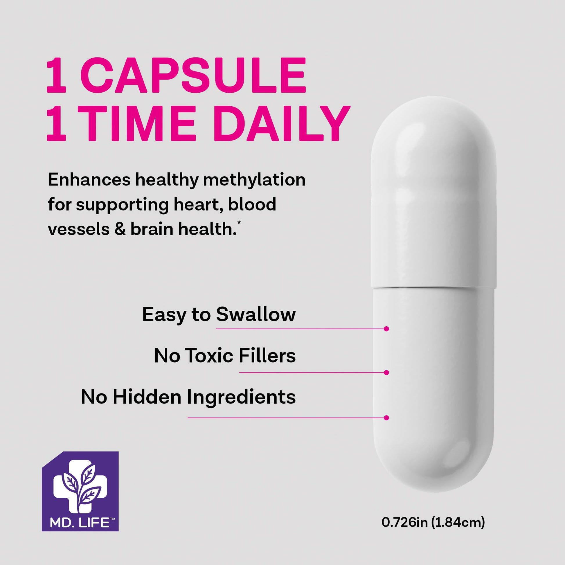 detalle etiqueta md life l-metilfolato suplemento 10mg