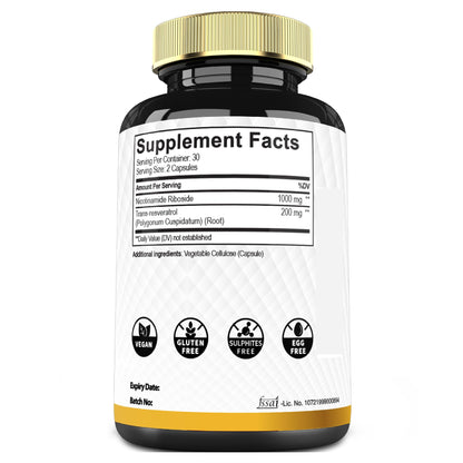Mecisco suplemento NAD+ resveratrol y ribósido