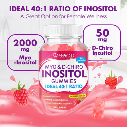 Paquete trasero MEENCCD gominolas inositol soporte hormonal