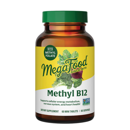 MegaFood metil b12 suplemento vegano 60 tabletas