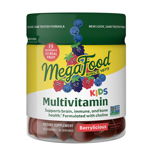 MegaFood multivitaminas gomitas berrylicious apoyo inmunológico niños