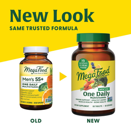 MegaFood multivitamínico nueva apariencia mismo suplemento