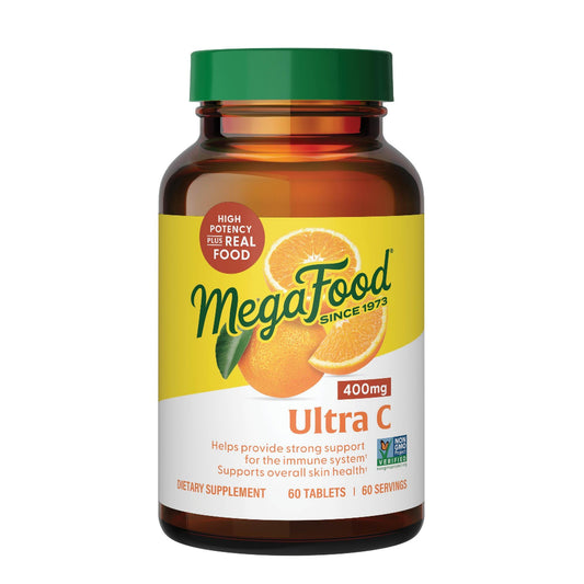 MegaFood Ultra C suplemento vegano vitamina C 400 mg