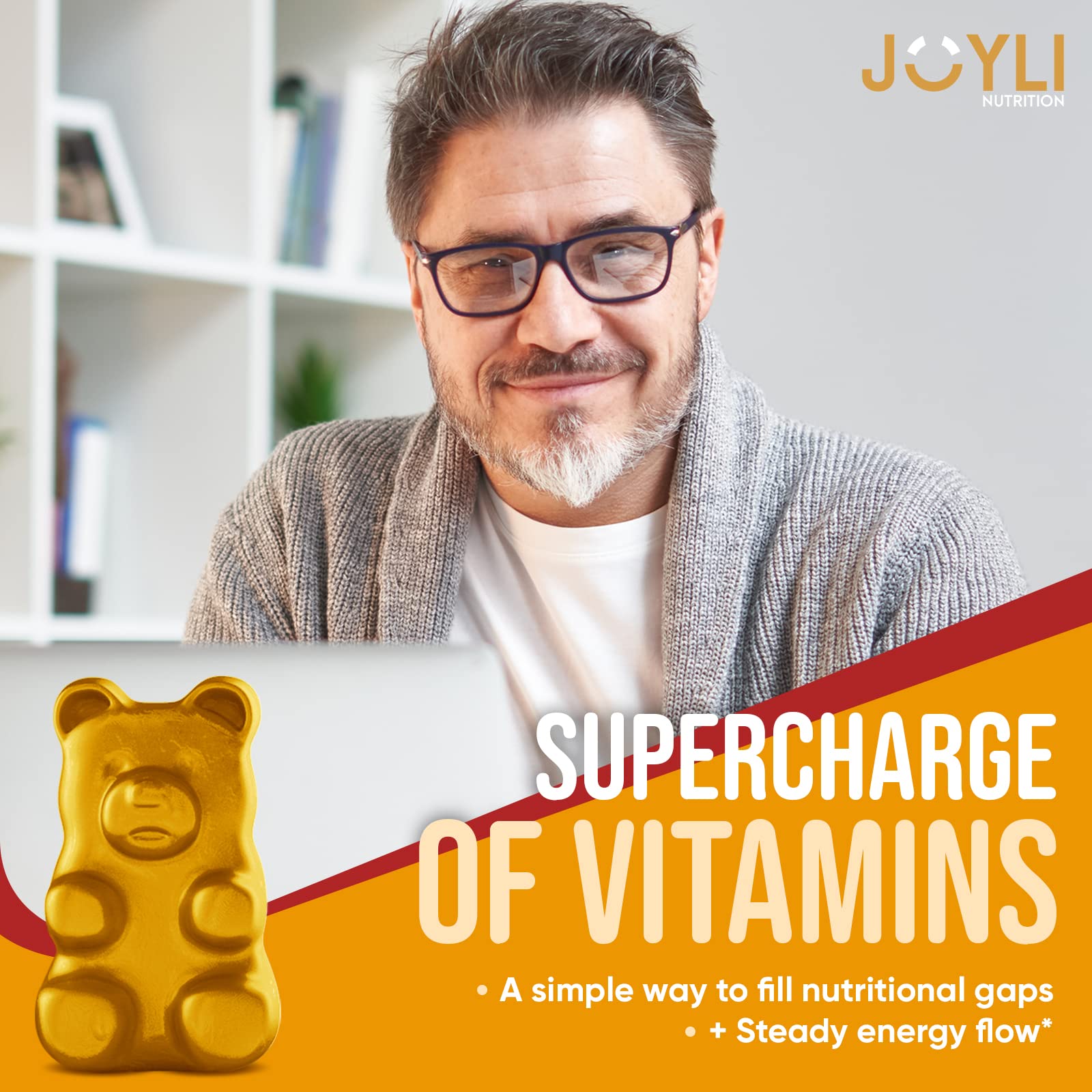 mejora energética con gomitas supervitamínicas.
