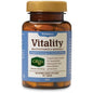 Botella de suplemento multivitamínico Melaleuca Vitality para hombres