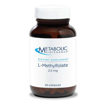 Metabolic Maintenance 5-MTHF L-metilfolato suplemento 2.5mg 90 cápsulas