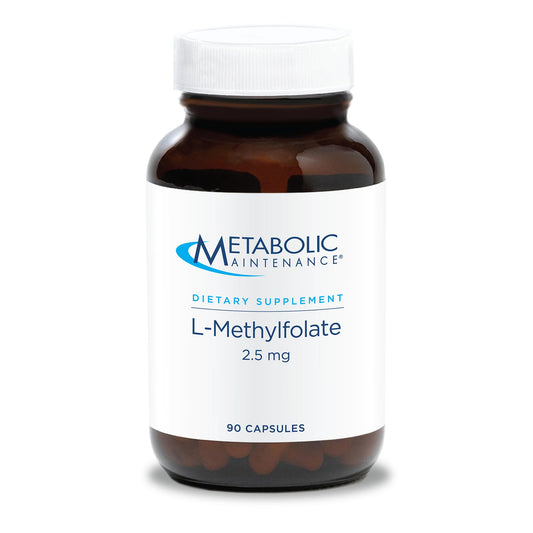 Metabolic Maintenance 5-MTHF L-metilfolato suplemento 2.5mg 90 cápsulas