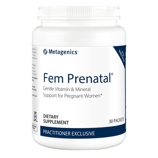 Metagenics Fem Prenatal suplemento vitaminico para embarazo 30 sobres