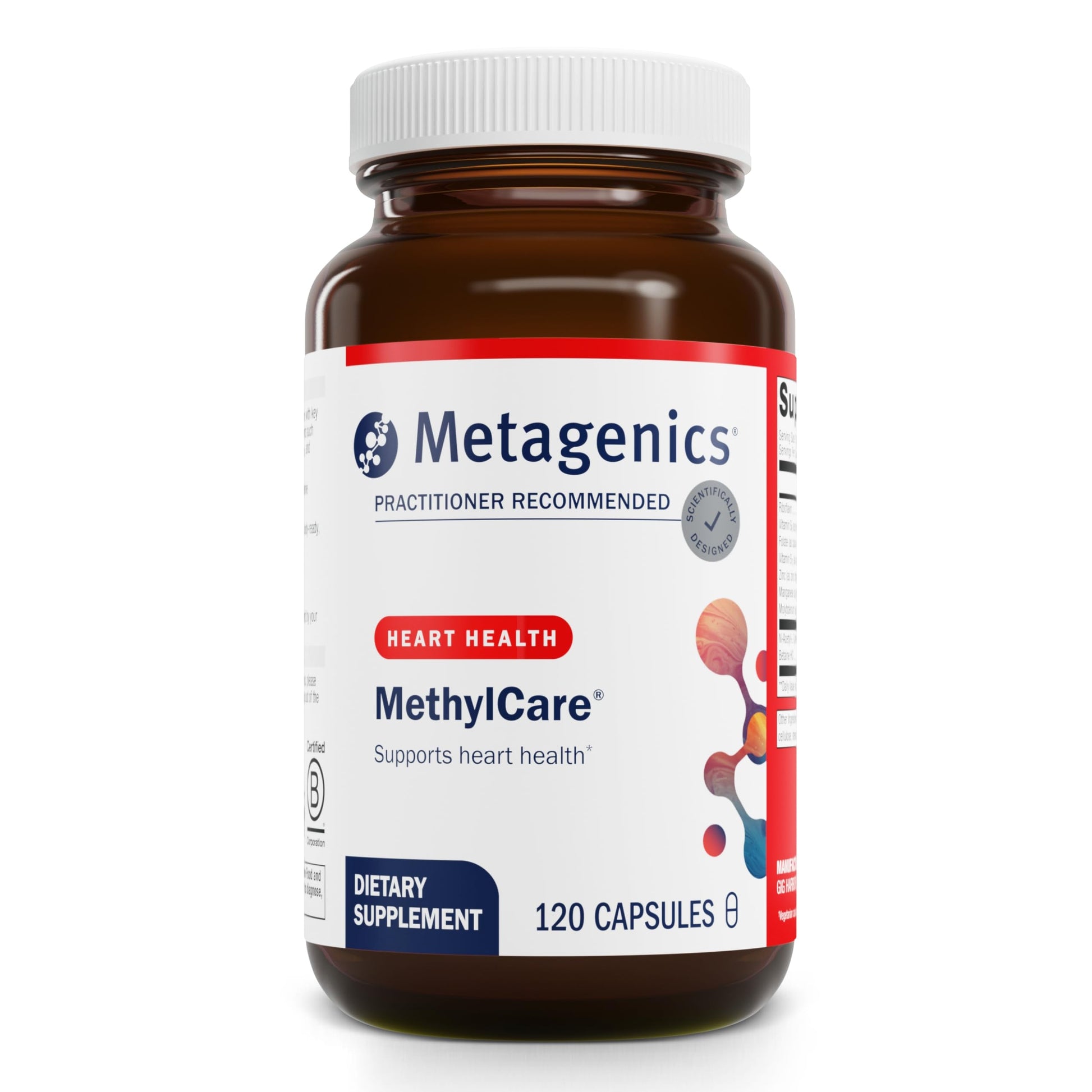Metagenics MethylCare frasco 120 cápsulas folato activo