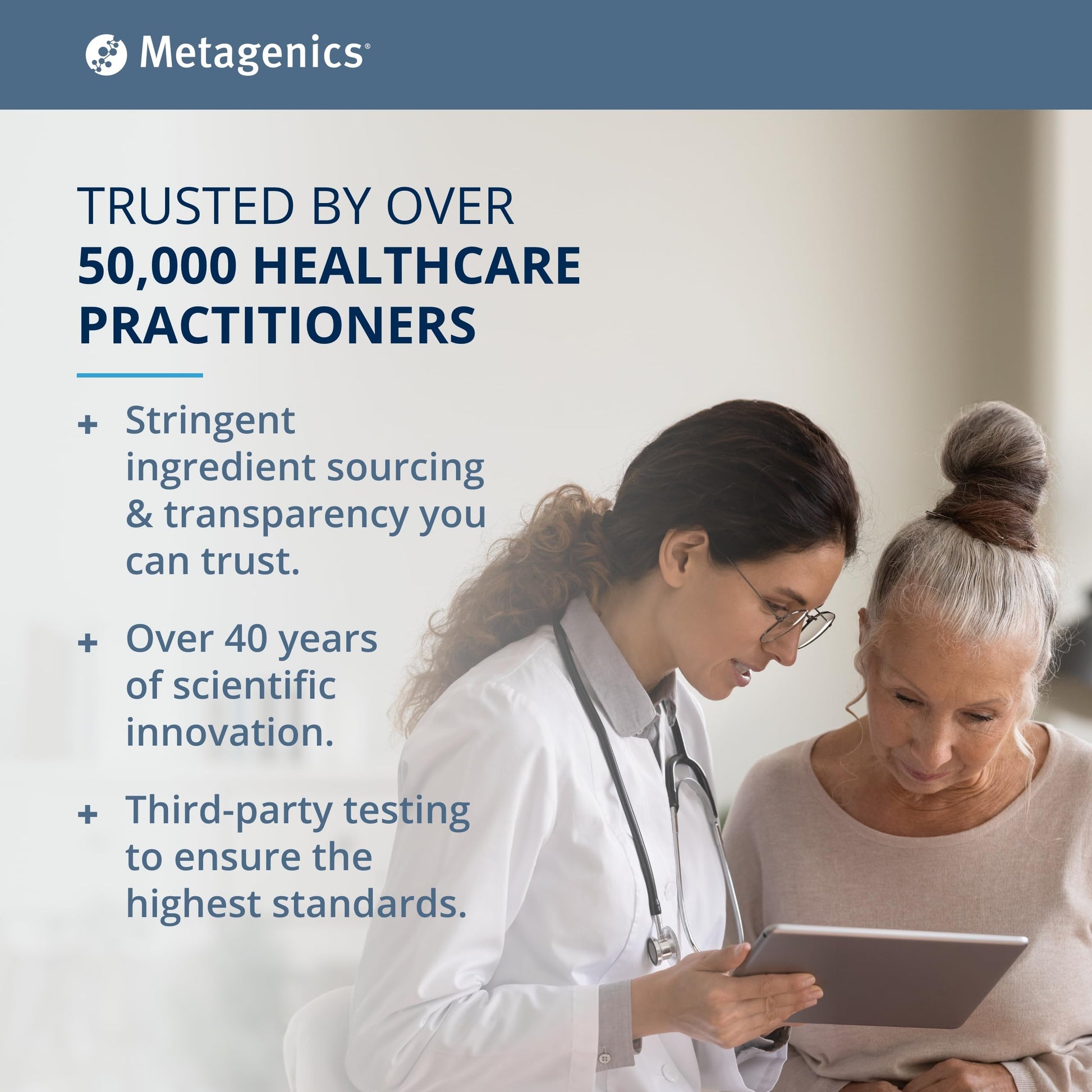 Metagenics multivitaminas para mujeres con suplemento de hierro