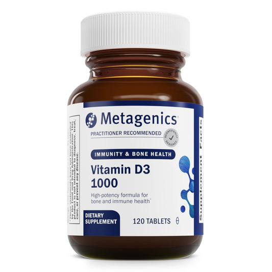Metagenics vitamina D3 1000 UI tabletas apoyo huesos e inmunidad