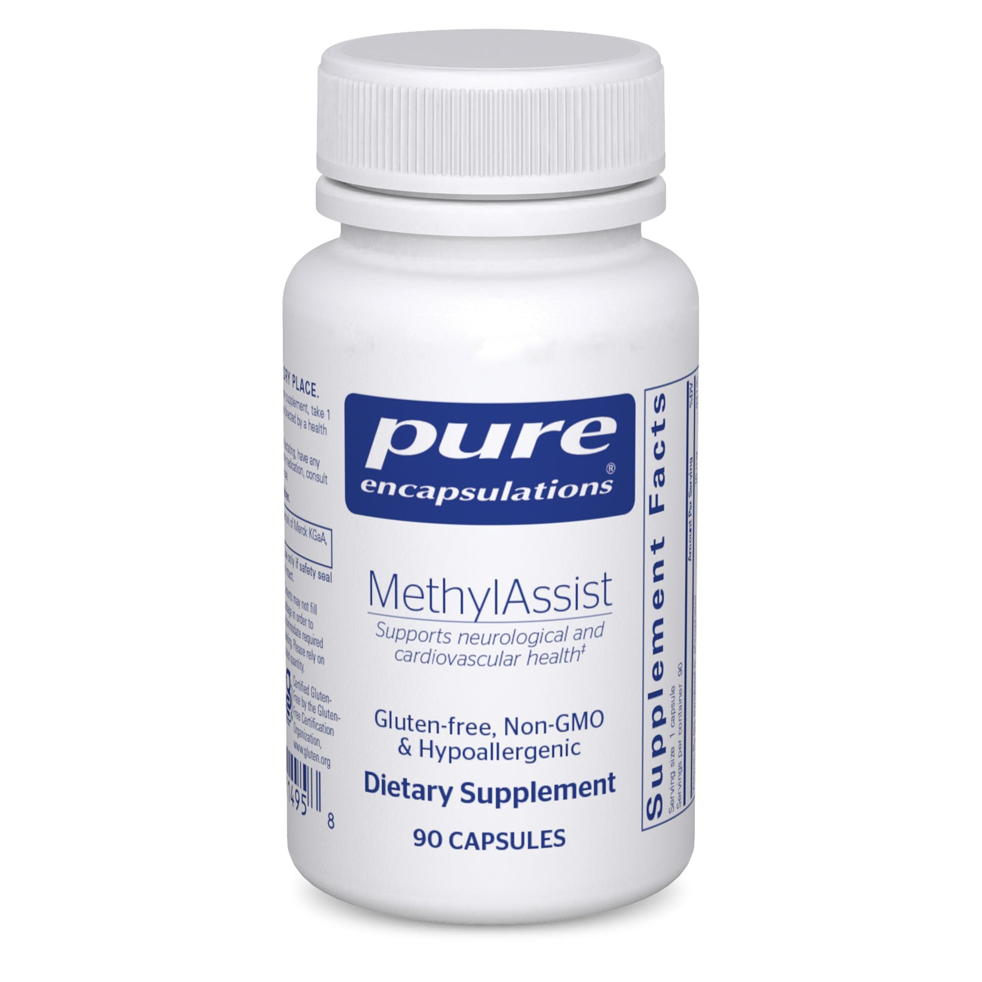 MethylAssist Pure Encapsulations frasco 90 cápsulas complejo vitamina b