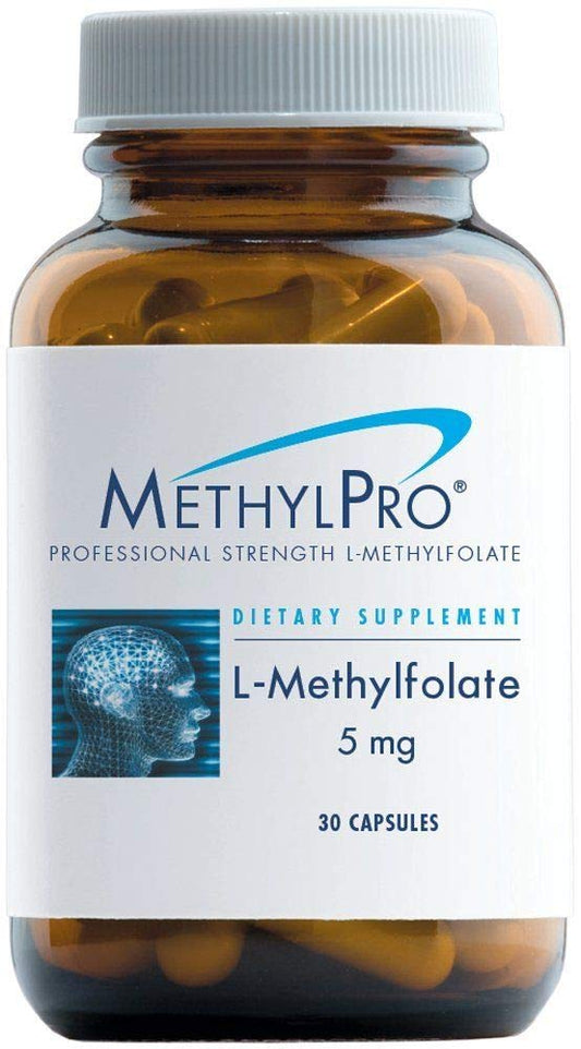 Suplemento MethylPro 5mg L-Metilfolato 30 cápsulas frasco