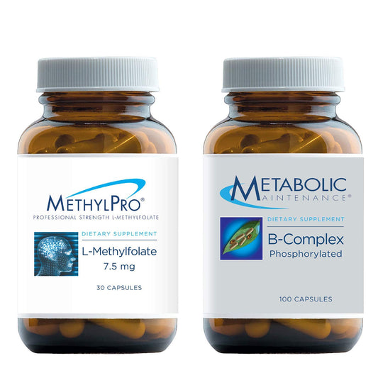 MethylPro L-metilfolato y Complejo B paquete doble