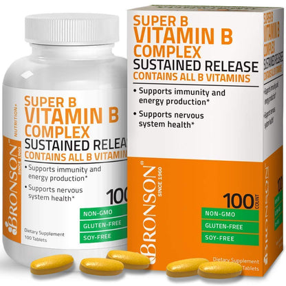 Metil b12 vitamina b compleja bronson comprimidos close-up