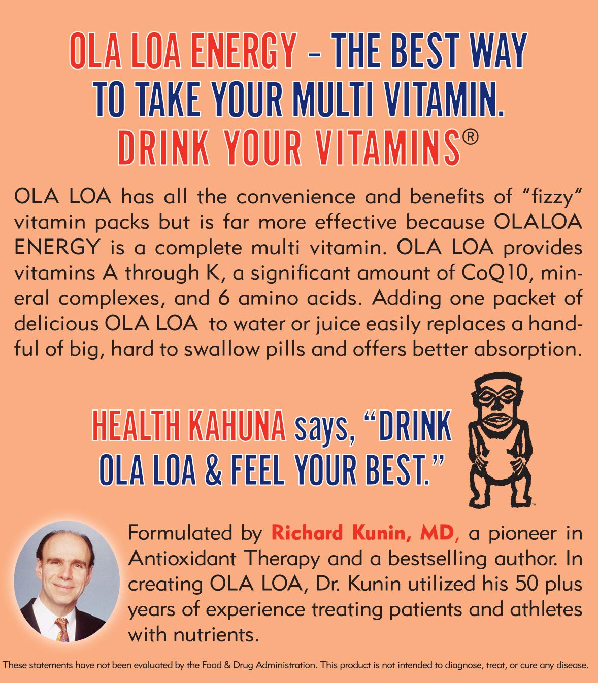 Mezcla para bebida multivitamínica energética Ola Loa