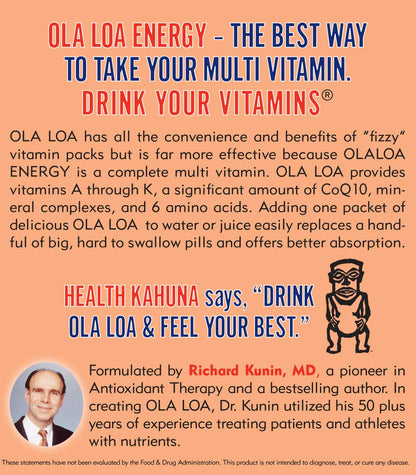 Mezcla para bebida multivitamínica energética Ola Loa