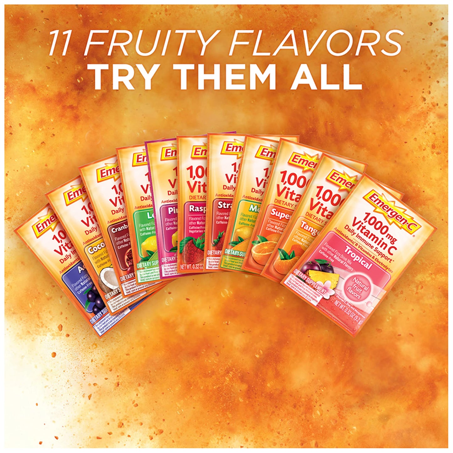 Mezcla efervescente Emergen-C vitamina C soporte inmunológico