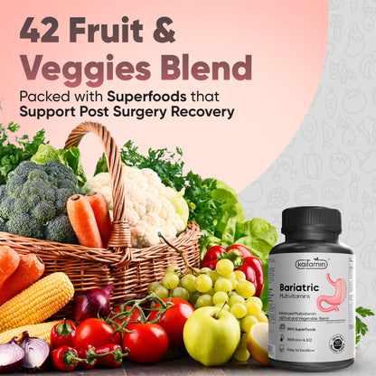 Mezcla de frutas y verduras de multivitamínico bariátrico Kaitamin