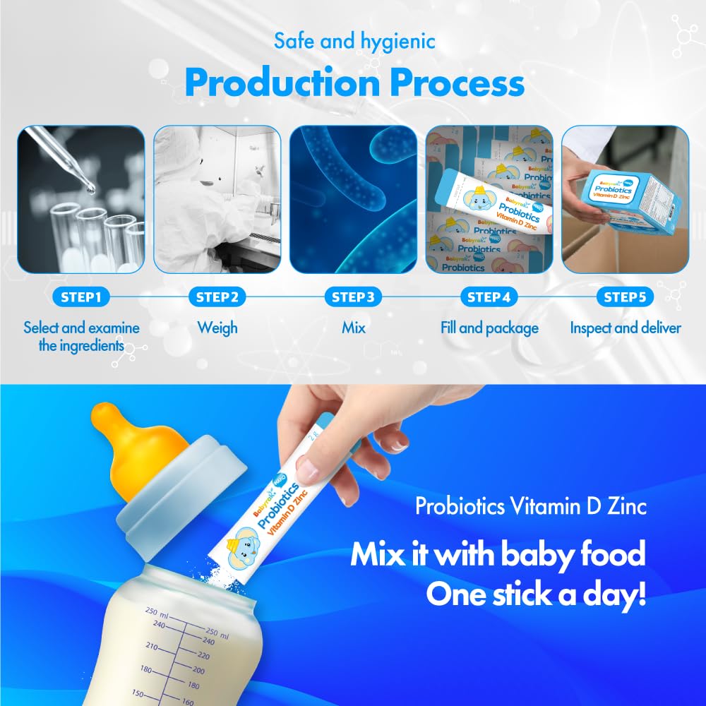 Mezcla de probióticos babyrak en polvo