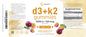 Frasco Micro Ingredients gomitas D3 K2 5000IU sabor maracuyá para huesos
