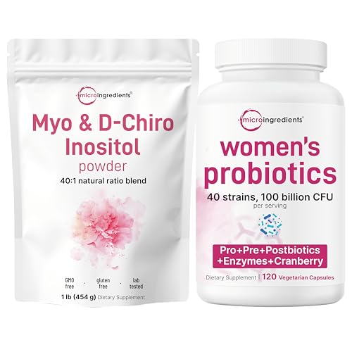 Paquete Micro Ingredients myo-inositol y probióticos para salud femenina