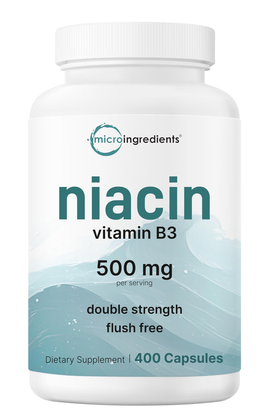Micro Ingredients niacina vitaminas b3 cápsulas paquete