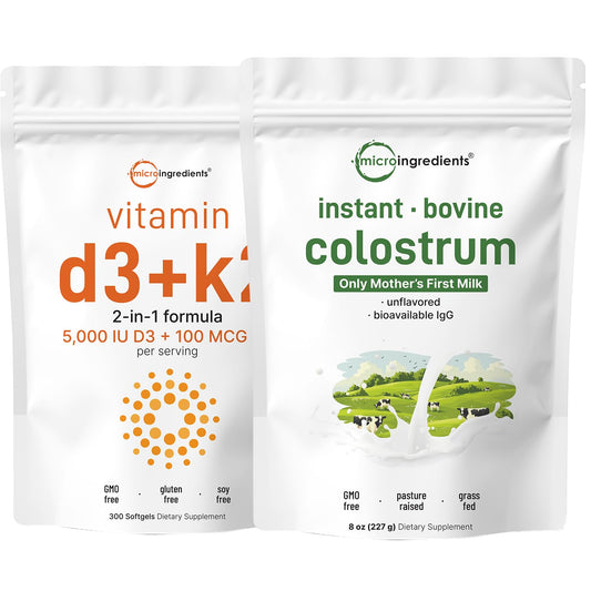 Micro Ingredients suplemento vitamina d3 k2 caja frontal