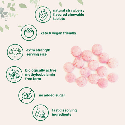 Micro Ingredients vitaminas B12 pastillas masticables veganas