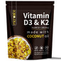 Botella de MicroLabs vitamina D3 K2 10000 UI y 200 mcg, 300 softgels