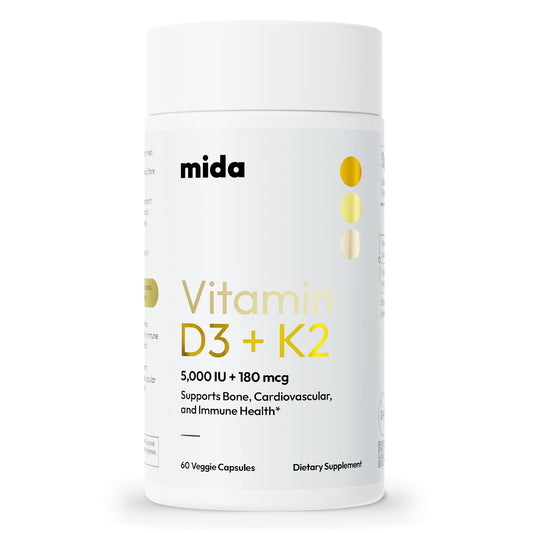 Mida Health vitamina d3 k2 suplemento 60 porciones